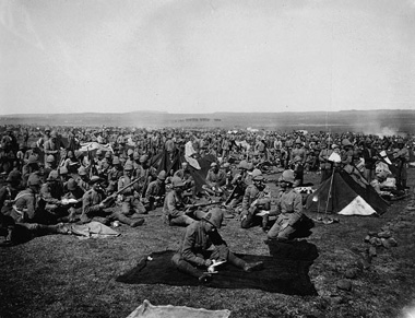 Photos de la guerre des Boers, Le 2 RCRI  la commune de Bloemfontein, Afrique du Sud, 1899-1901, NAC 003477