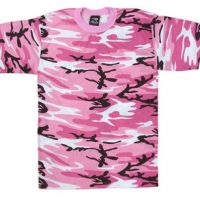 Kids t-shirt pink camo