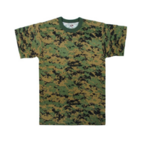 T-shirt woodland digital camo:: T-shirt camouflage sous-bois