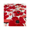 Tea Towel Red Poppies Close Up