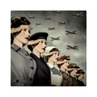 World War Women Eyeglass Fabric