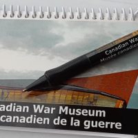 Canadian War Museum Spiral Notebook with Pen