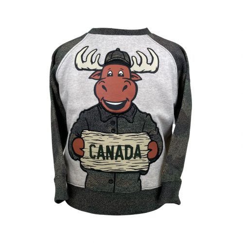 Children Crew Neck Sweater Canada Moose