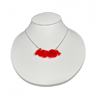 Poppy petal necklace