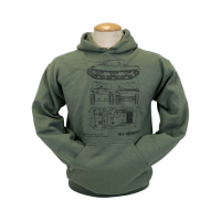 M4 Sherman Tank blueprint Hoodie Exclusive product to the Canadian War Museum