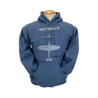Spitfire Mk. Vb blueprint Hoodie Exclusive product to the Canadian War Museum