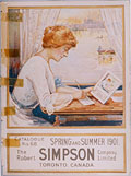 Woman completing order, Simpson's
Spring Summer 1901, cover.