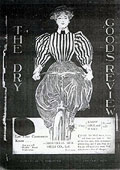 Woman cycling, Dry Goods Review 1896,
cover.