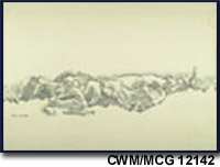 Parachutiste mort, prs de Daventer, Hollande CWM/MCG 12142
