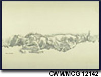 Parachutiste mort, près de Daventer, Hollande CWM/MCG 12142