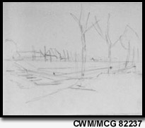 Esquisse pour Le pont de Londres CWM/MCG 82237