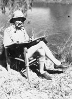 Self-portrait of artist Frank Hinder from a collection of thirty-two photographs taken en route and at the RAAF Base in Townsville; taken at camp near Charters Towers, Queensland, 1942; donated by the artist to the collection of the Australian War Memorial ART91611