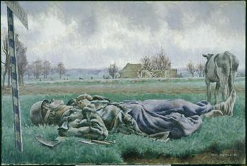 Tragic landscape, Alex Colville, Canadian War Museum, 19710261-2126