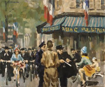 Paris liberated, Colin Colahan, Australian War Memorial, ART25705