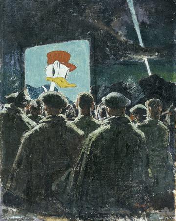 Moresby picture show, Charles Bush, Australian War Memorial, ART26770