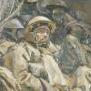 Troops in back of truck, Libya - Ivor Hele, Australian War Memorial, ART28479