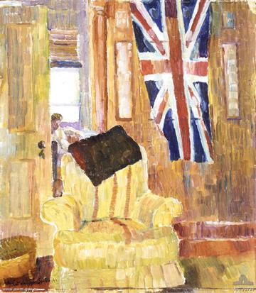 Drapeau dans le salon, Grace Cossington Smith, Australian War Memorial, ART90721