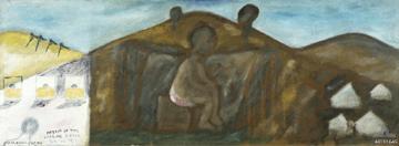 Le rêve de l'homme assis aux latrines, Sidney Nolan, Australian War Memorial, ART91645