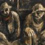 Tocumwal - chargement du train - Yosl Bergner, Australian War Memorial, ART92132