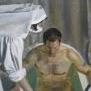 A saline bath, RAF hospital, Alfred Thomson RA, IWM ART LD 3629