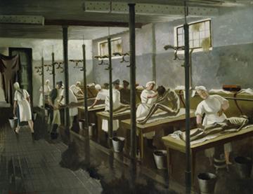 Human laundry, Belsen: April 1945, Doris Zinkeisen, Imperial War Museum, ART LD 5468