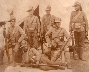 Photographie de la guerre des Boers, Des Canadiens dans le veld en Afrique du Sud. 19820205-003