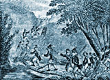 American Rebels advancing on Quebec, courtesy of Library and Archives Canada, C-8724