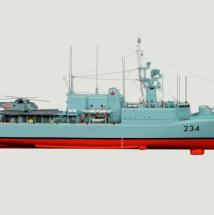 Mod&egrave;le réduit de navire du NCSM , HMCS Assiniboine