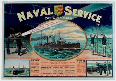 Affiche de recrutement du Service naval du Canada