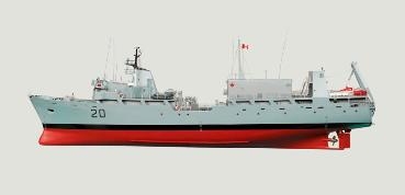 Modèle réduit de navire du NCSM Cormorant