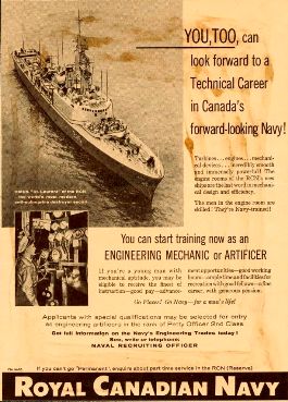 Affiche de recrutement de la Marine royale du Canada