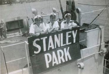 Officiers à bord du Stanley Park