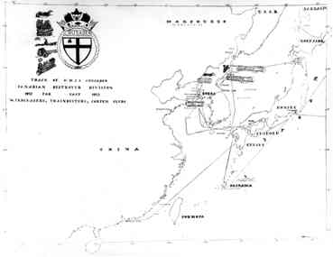 Route du NCSM Crusader, 1952-1953