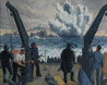 Destruction de mines Peinture de Donald C. Mackay, vers 1943