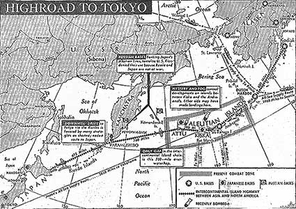 'High Road to Tokyo' (Route ouverte vers Tokyo), © The Globe and Mail, May 3, 1943