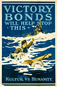 Victory Bonds will help stop this, Kultur vs Humanity, CWM 19890086-534 Victory Bonds will help stop this, Kultur vs Humanity, CWM 19890086-534