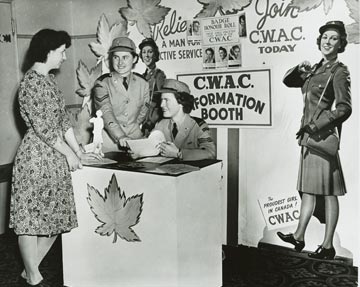 Recruiting Women, Manitoba Archives, Canadian Army Photograph Collection #162