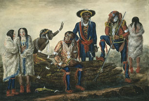 Deputation of Indians from the Mississippi Tribes to the Governor General of British North America, Sir George Prevost 