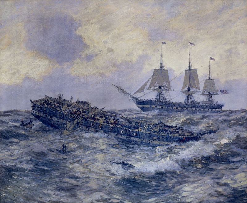 Affrontement entre la frégate américaine Constitution et le HMS Guerriere