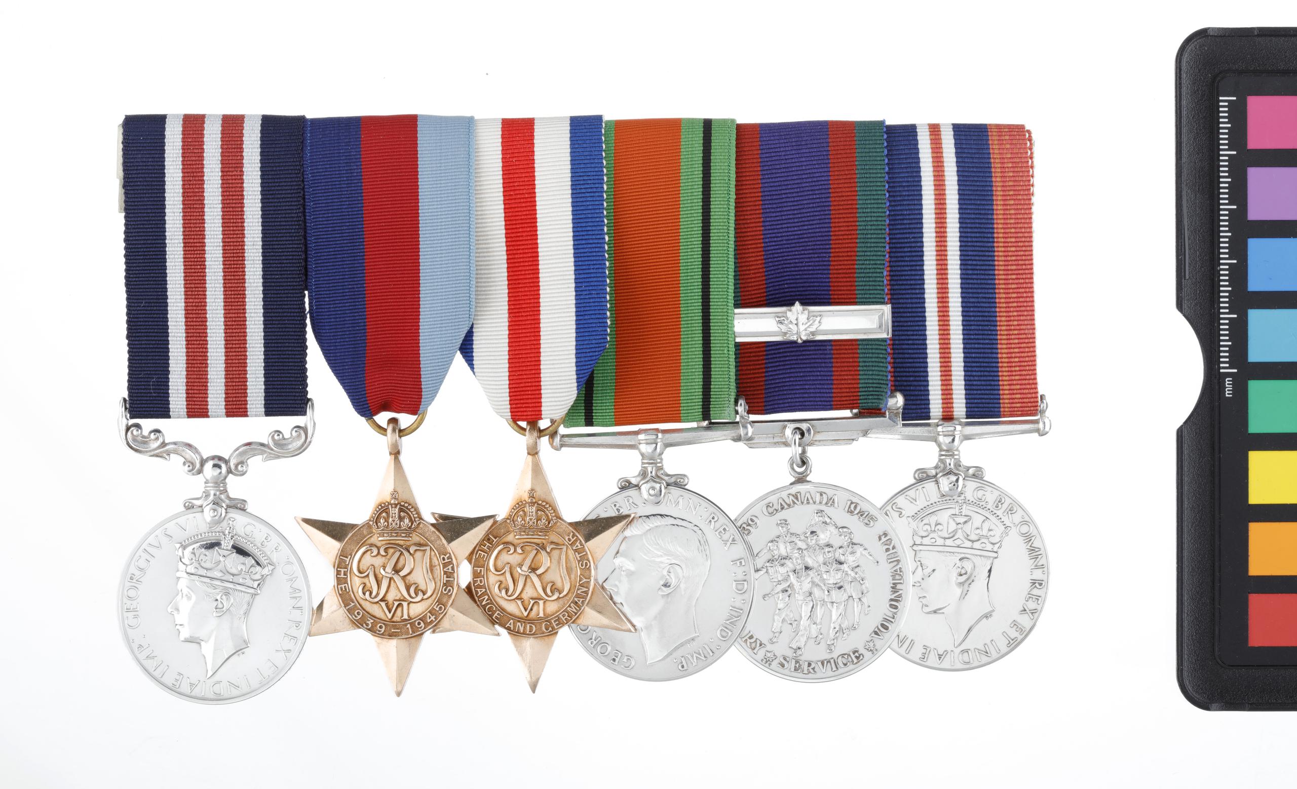 ensemble de médailles, Médaille militaire (M.M.) | Musée canadien de la guerre