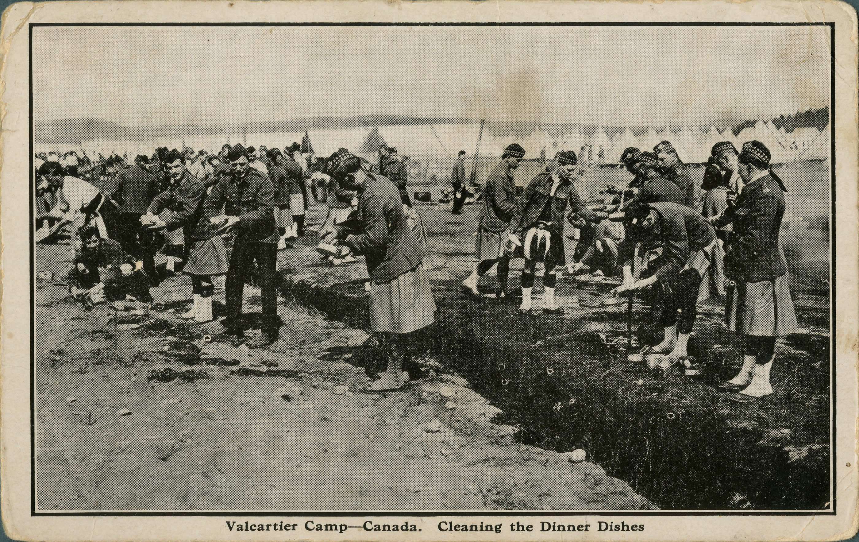 Le lavage de la vaisselle à Valcartier