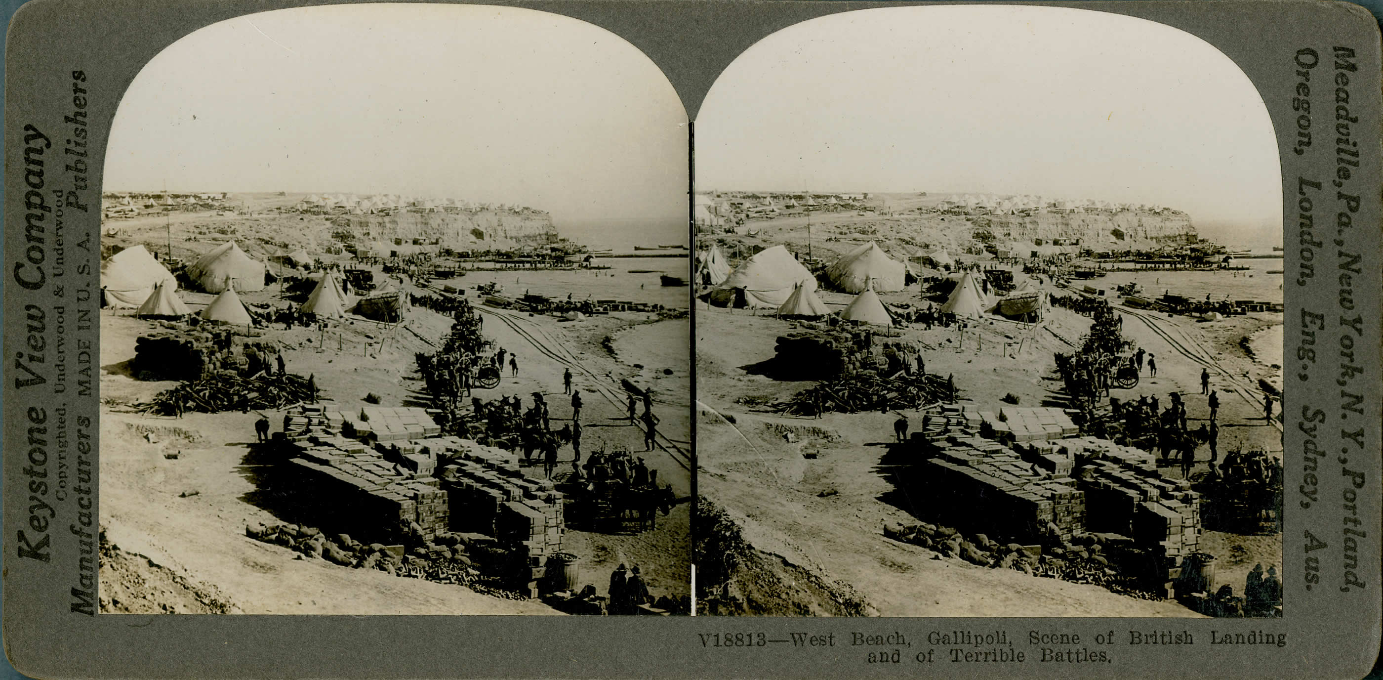 La plage ouest de Gallipoli