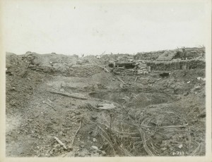 Cratère de mine allemand