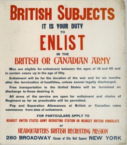 Enrôler dans l'armée britannique ou l'armée canadienne