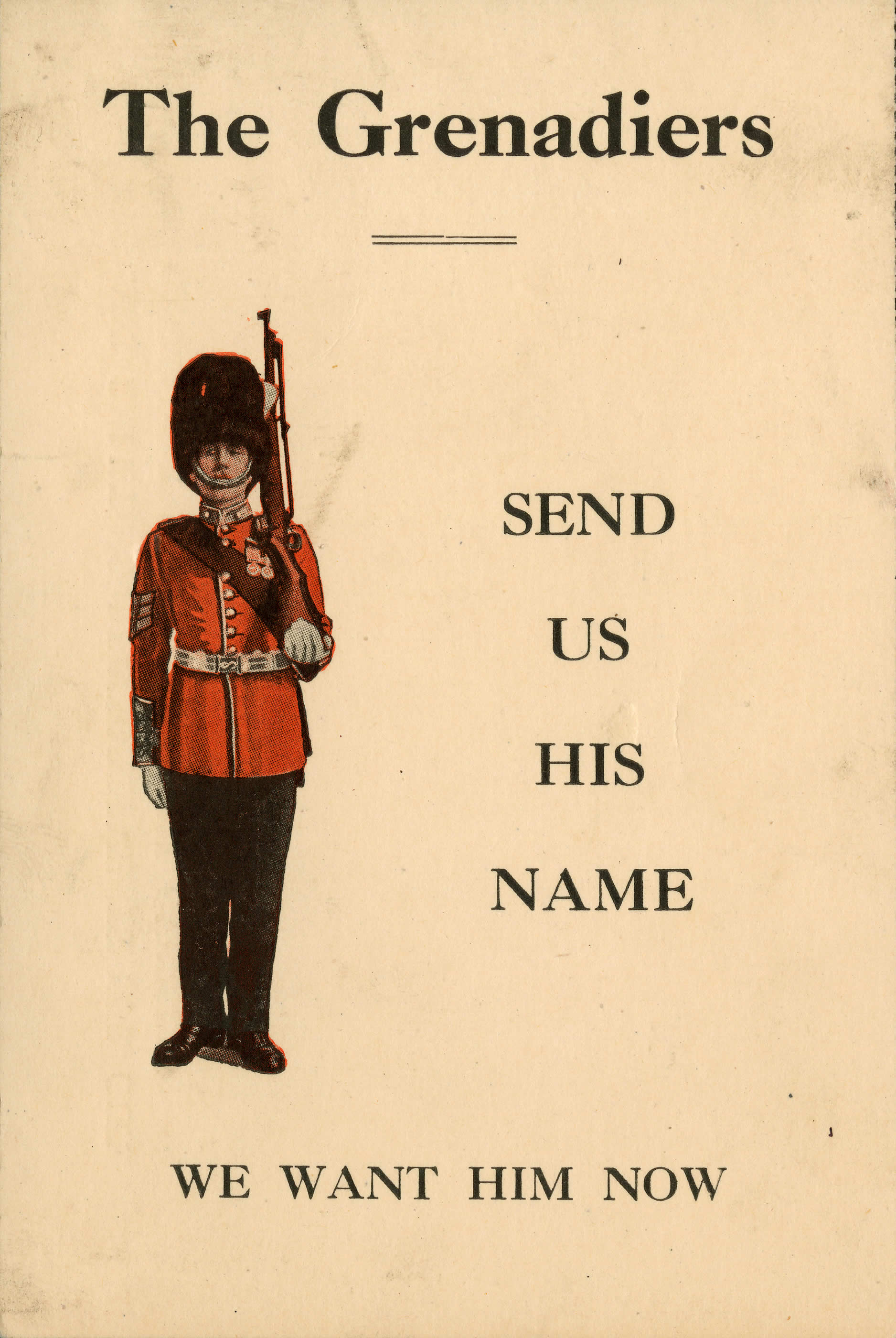 <i>Send Us His Name (Envoyez-nous son nom)</i>