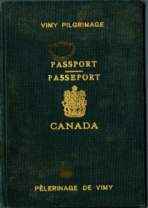 Passeport pour Vimy