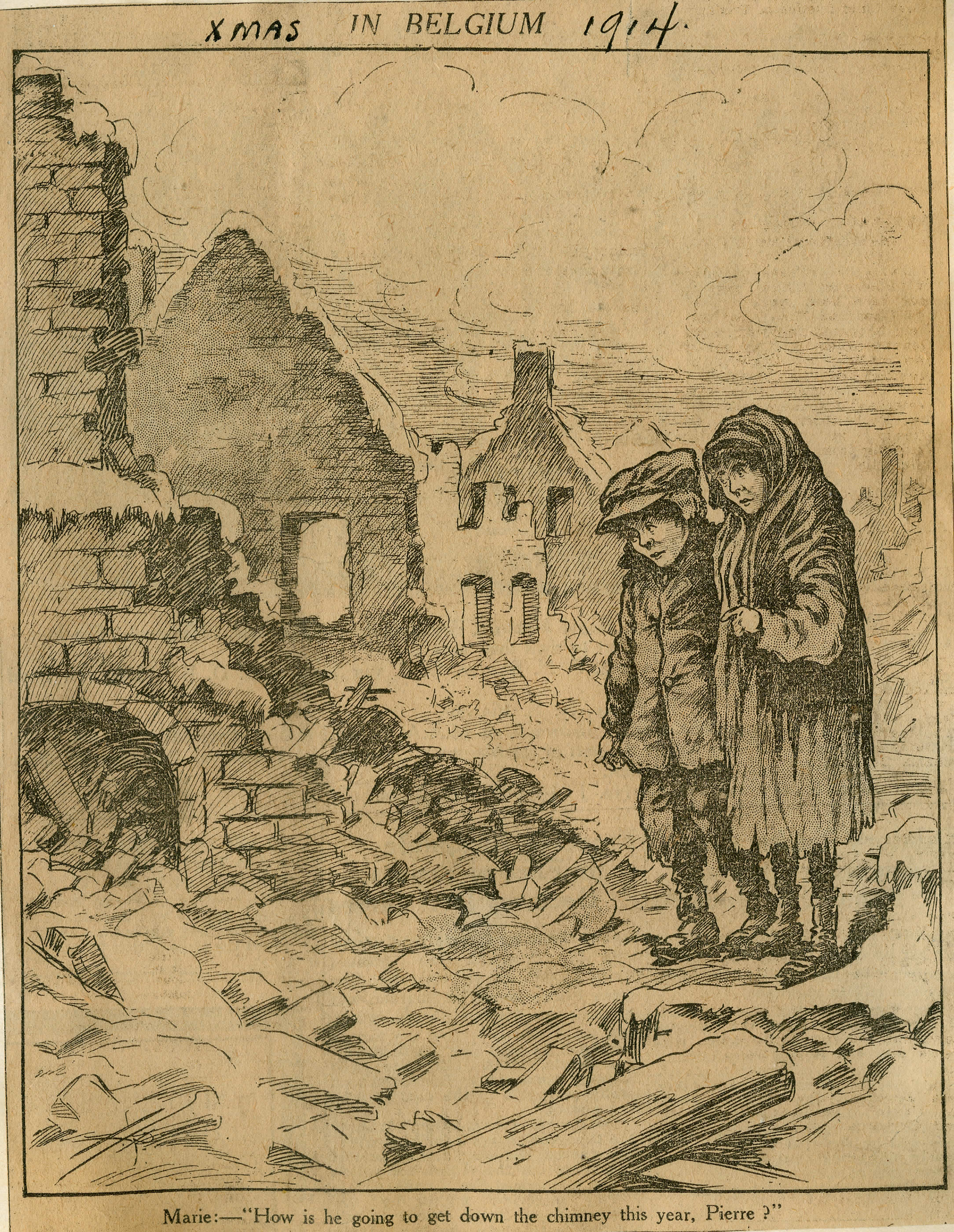 <i>Xmas in Belgium, 1914. (Noël en Belgique, 1914)</i>