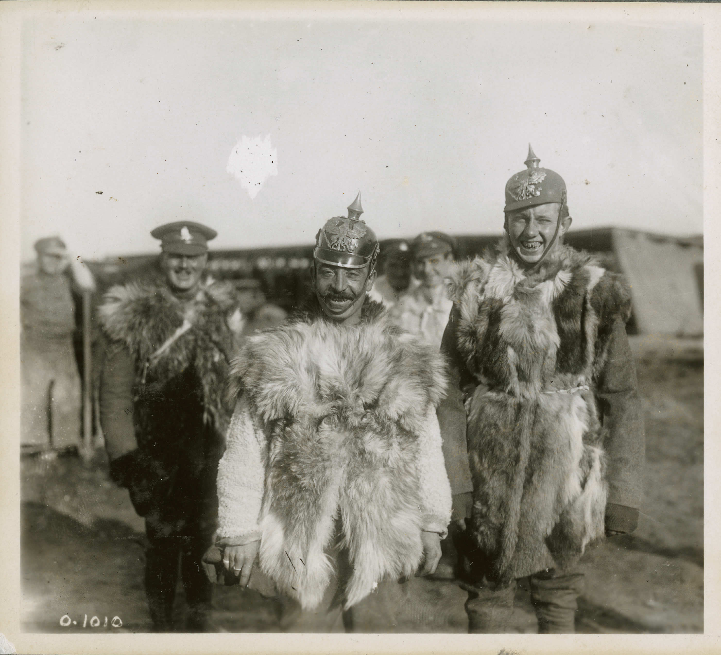 Pose avec des pickelhaube