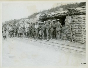 File d'attente à la hutte du YMCA