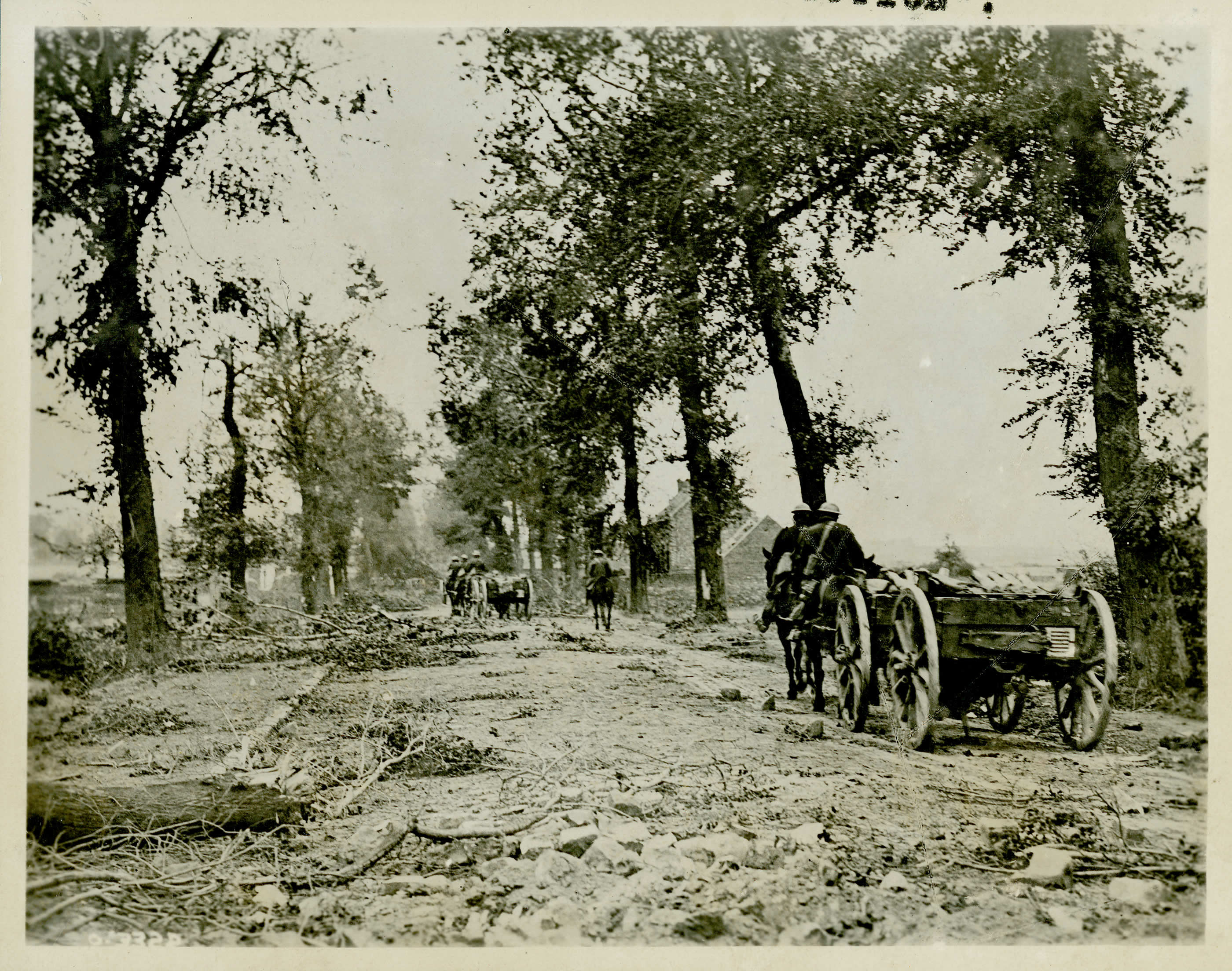 La route d'Arras à Cambrai